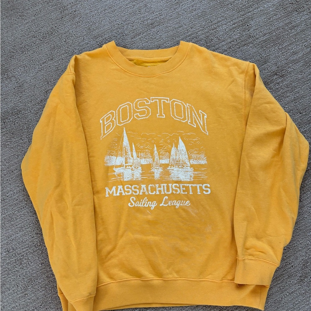 Buckle Yellow Boston Sailing League women's Sweater